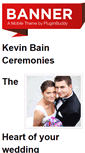 Mobile Screenshot of kevinbainceremonies.com
